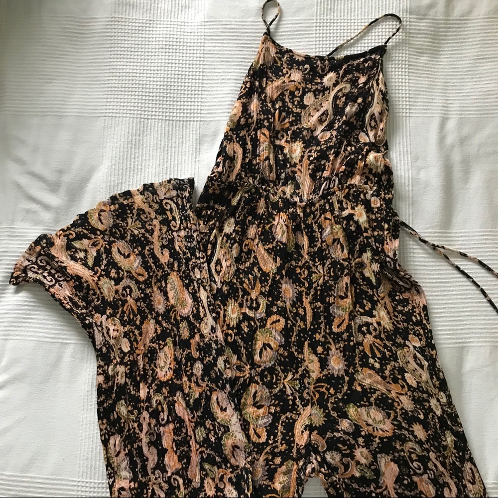 UO Lace-Up Jumpsuit in Flattering Soft Crepe